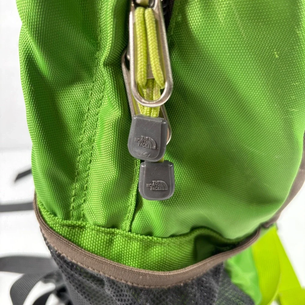The North Face Skipper Backpack Green Brown Hiking Daypack School Outdoor Sport